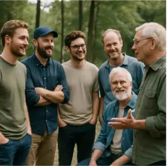 Mandegruppe i Vissenbjerg