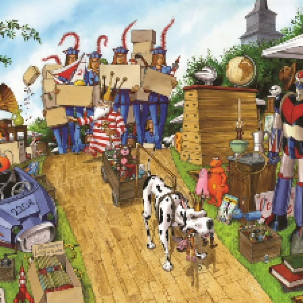 Til loppemarked Temploux i Belgium