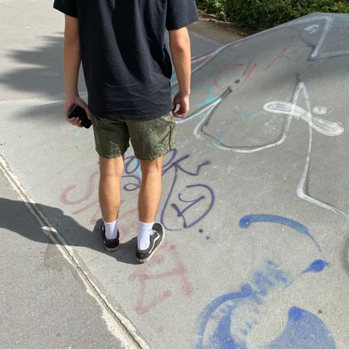 Søgervenner til at ståpå skateboard